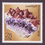 Améthyste (timbre) - Allemagne de l'Est - 1972 -- 25/06/08