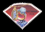 Bijoux en diamant (timbre) - Botswana - 2001 -- 06/09/08