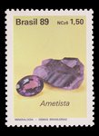 Améthyste (timbre) - Brésil - 1989 -- 30/07/08