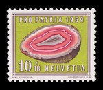 Agate (timbre) - Suisse - 1959 -- 17/08/08
