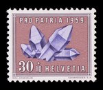 Améthyste (timbre) - Suisse - 1959 -- 17/08/08