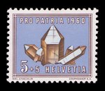 Quartz fumé (timbre) - Suisse - 1960 -- 22/07/08