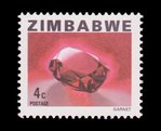 Grenat (timbre) - Zimbabwe - 1980 -- 22/08/08