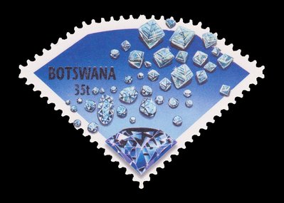 Diamants (timbre) - Botswana - 2001 -- 06/09/08