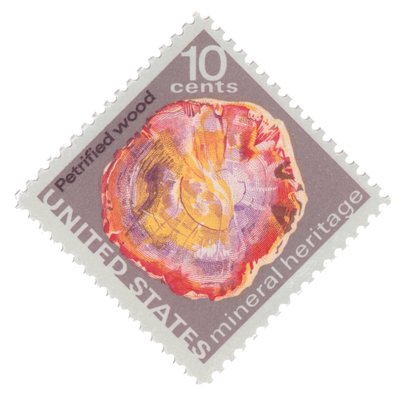 Bois pétrifié (timbre) - Etats-Unis - 1974 -- 05/07/08
