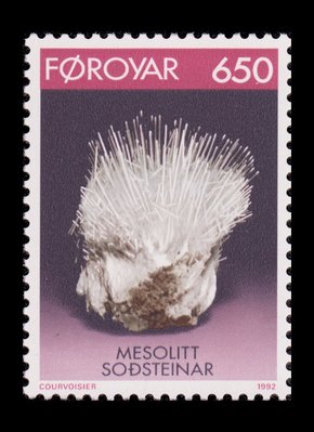 Mésolite (timbre) - Iles Féroé - 1992 -- 21/09/08