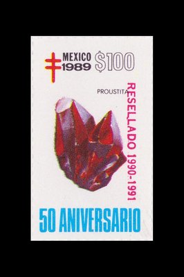 Proustite (timbre) - Mexique - 1989 -- 13/08/08