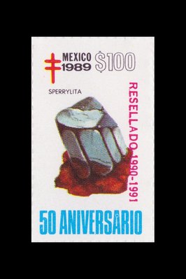 Sperrylite (timbre) - Mexique - 1989 -- 19/08/08