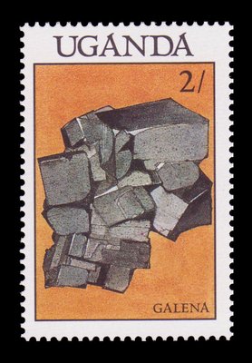 Galène (timbre) - Ouganda - 1988 -- 12/07/08