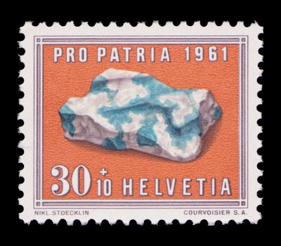 Lazulite (timbre) - Suisse - 1961 -- 22/07/08